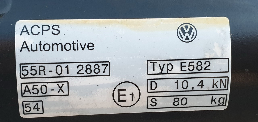 VW Golf VIII Kombi elektryczny hak holowniczy 5H9803881D moduł przycisk wiązka - ZESTAW 