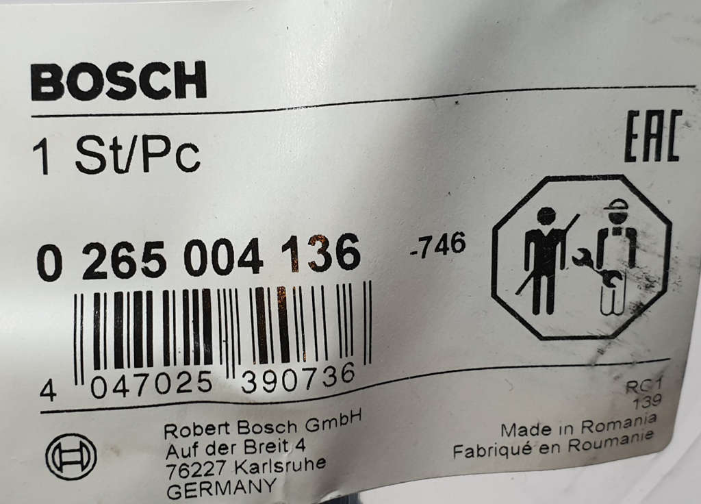 BOSCH czujnik abs 0265004136 Punto Corsa NOWY