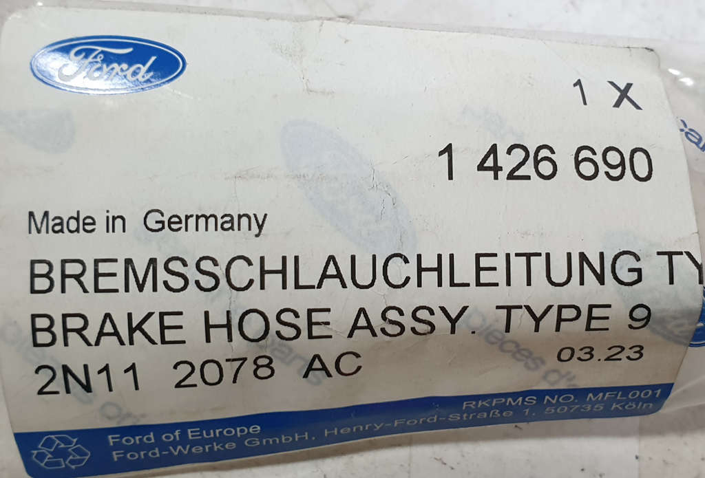 FORD FUSION PRZEWÓD HAMULCOWY 1426690 2N11-2078-AC NOWY ORYGINAŁ