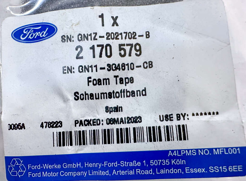 Ford EcoSport uszczelka chłodnicy LEWA 2170579 GN11-3G4610-CB NOWY ORYGINAŁ