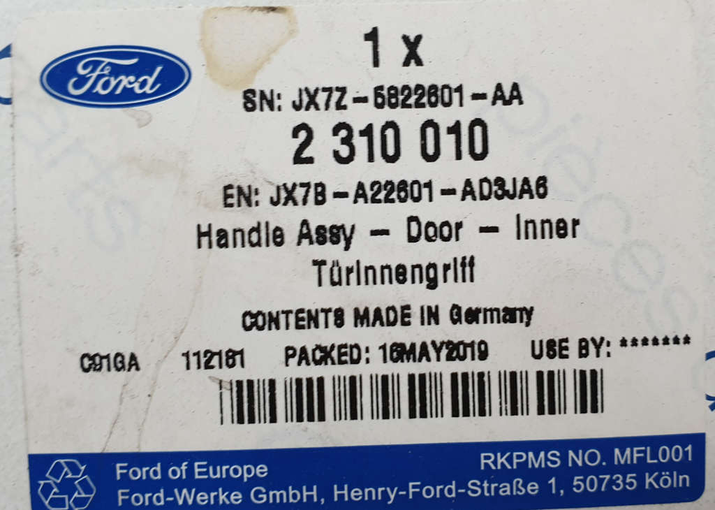 Ford Focus MK4 klamka przód lewa JX7B-A22601-AEW NOWY ORYGINAŁ