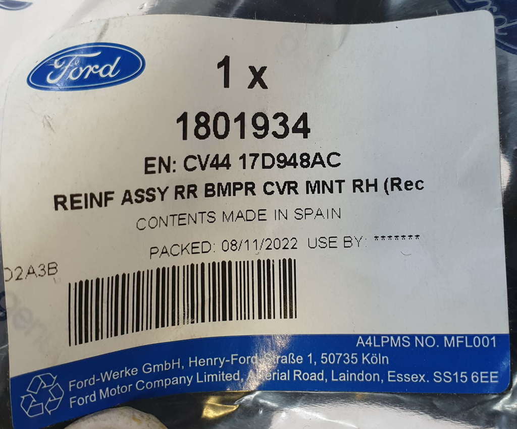 Ford Kuga MK2 ślizg tył prawy CV44-17D948-AC NOWY ORYGINAŁ