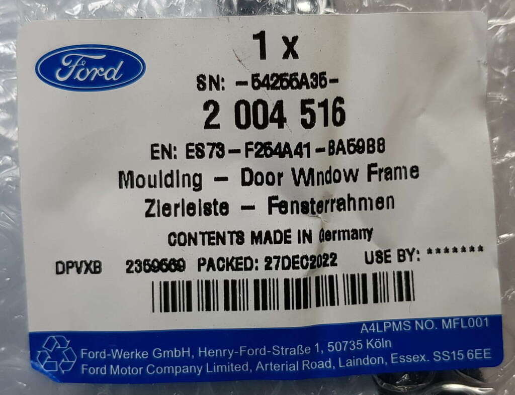 Ford Mondeo MK5 osłona słupka drzwi tył lewa 2004516 ES73-F254A41-BA59B8 ES73-F254A41 NOWY ORYGINAŁ