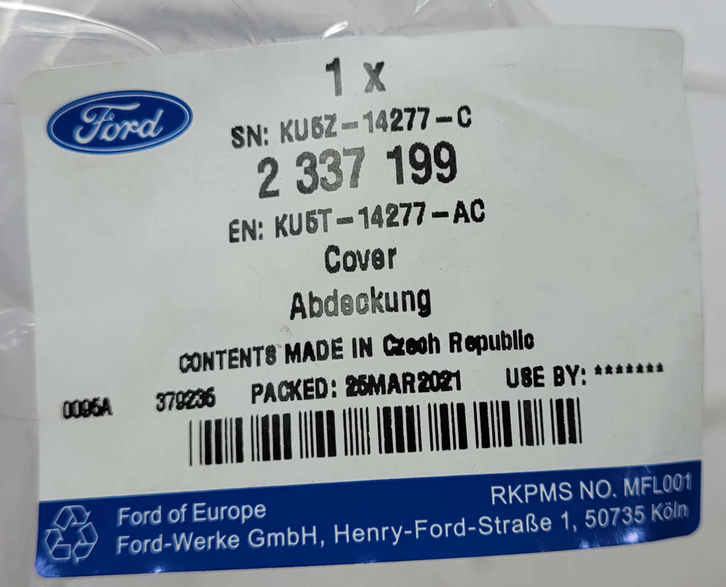 Ford osłona klemy plusowej 2337199 KU5T-14277-AC ORG NOWA