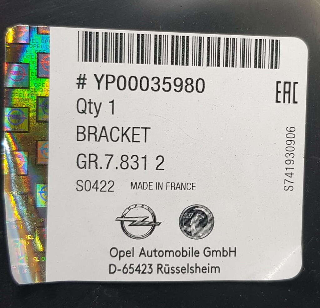 Opel Gandland X ślizg tył lewy 3647244 YP00035980 NOWY ORYGINAŁ